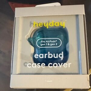 Heyday Teal and Navy Earbud Case Cover